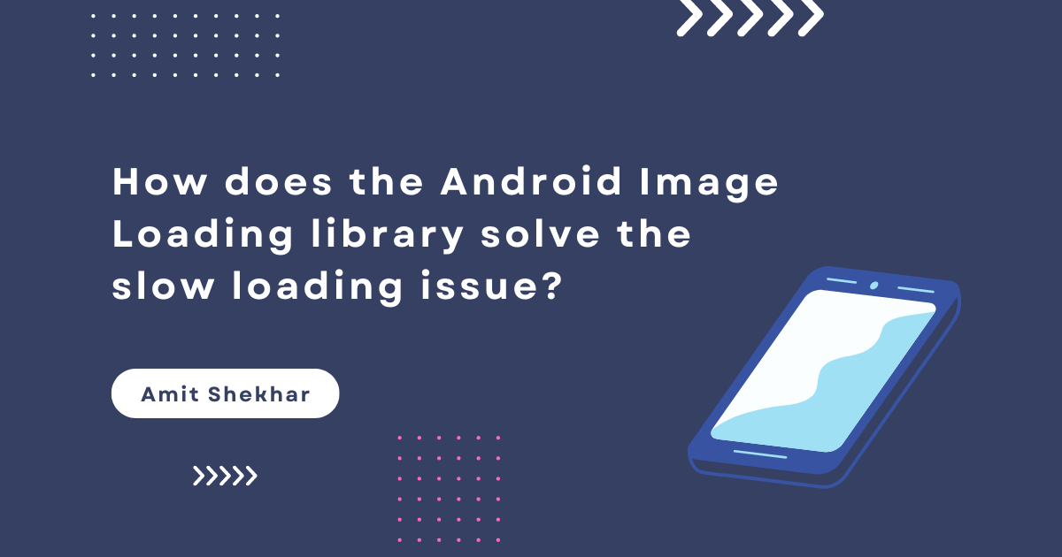 How does the Android Image Loading library solve the slow loading issue?